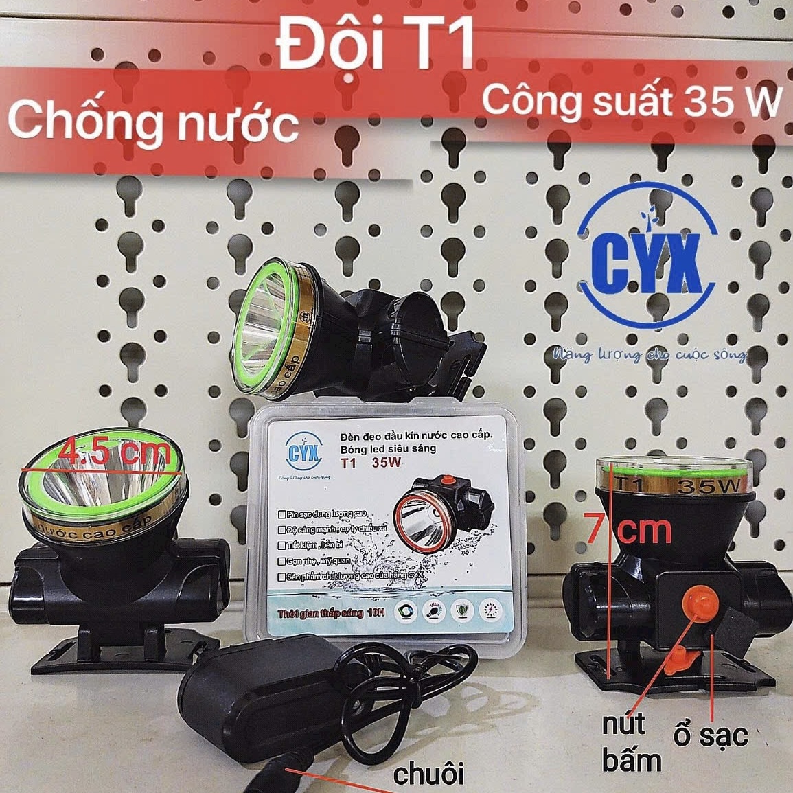 Đèn đội đầu CYX T1 || Chính hãng