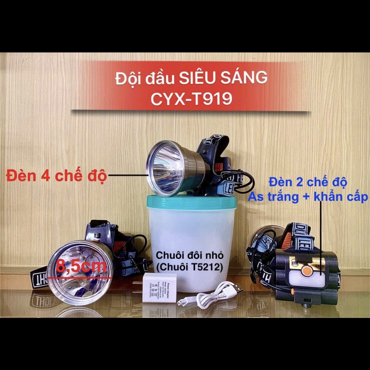 Đèn đội đầu siêu sáng CYX T919