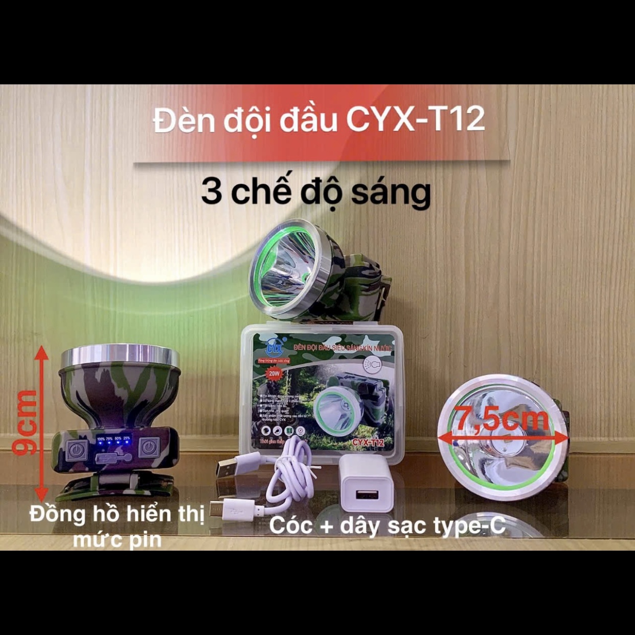 Đèn đội đầu CYX T12