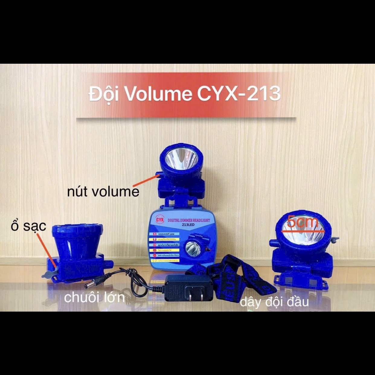 Đèn đội đầu Volume CYX 213