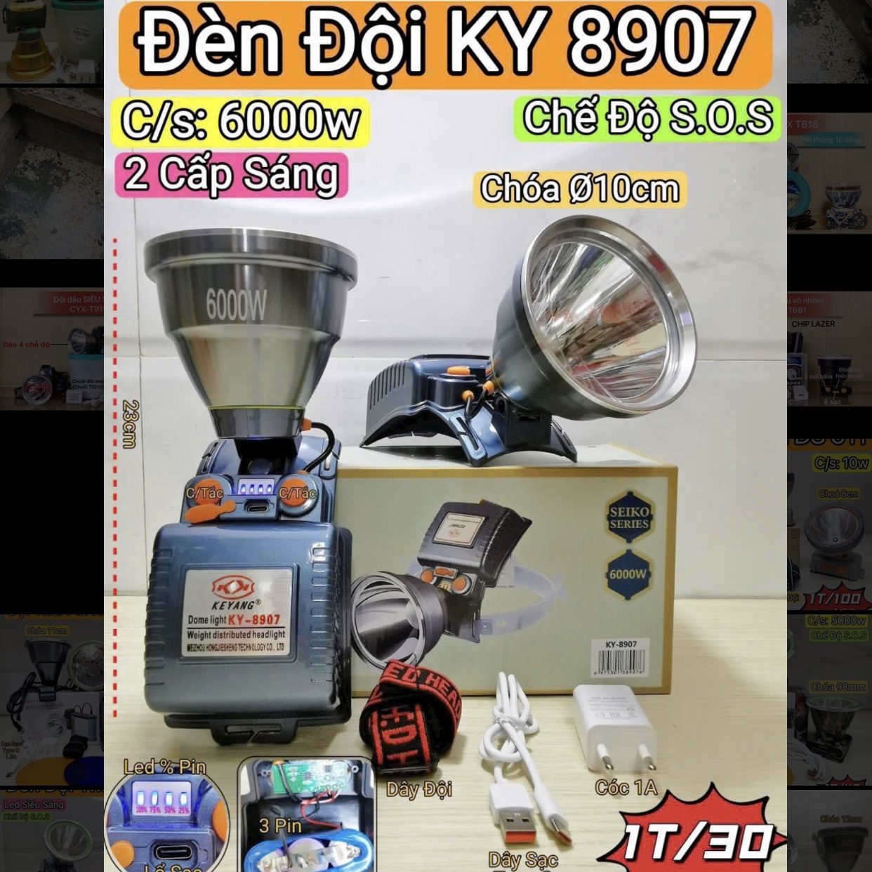 Đèn đội đầu KY 8907