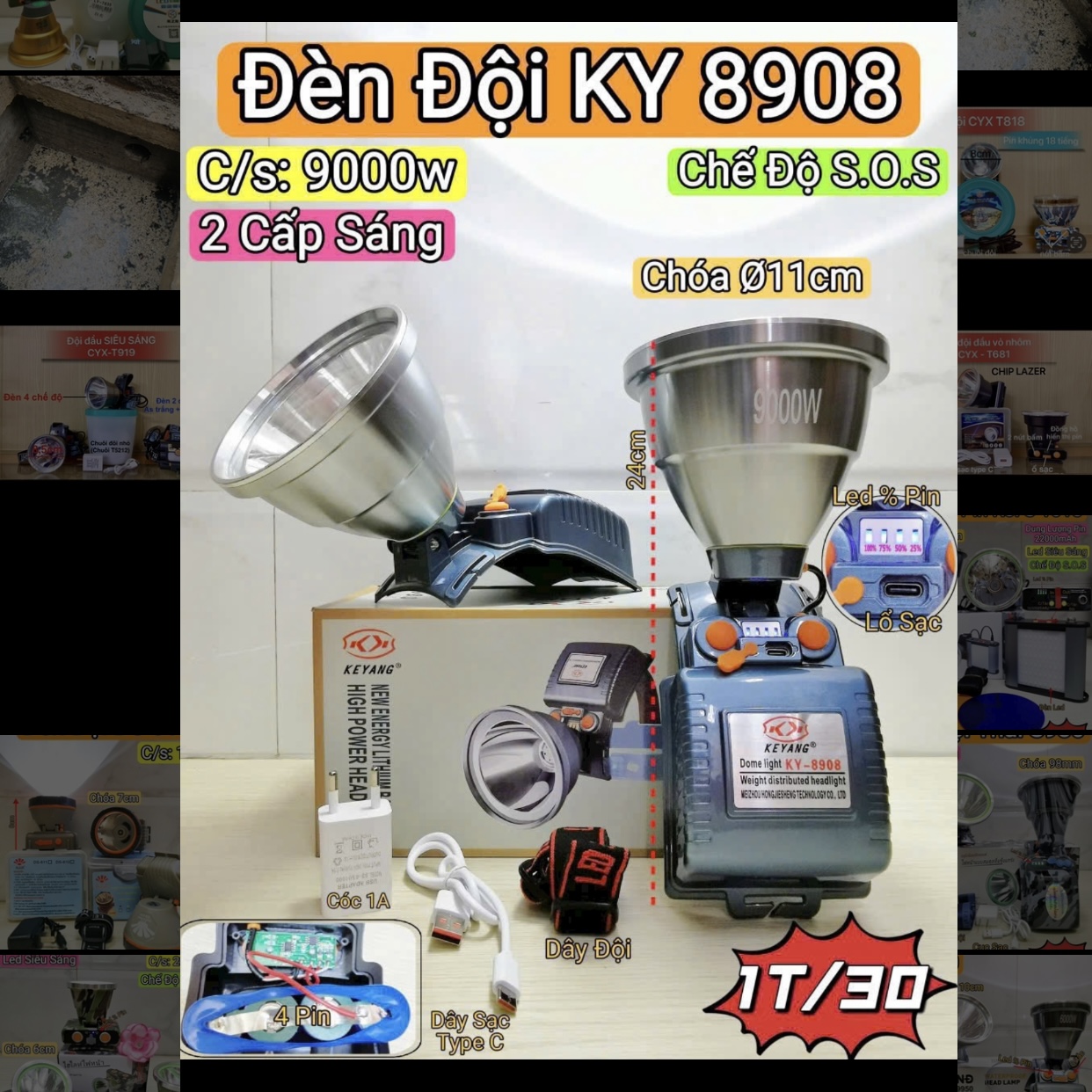 Đèn đội đầu KY 8908