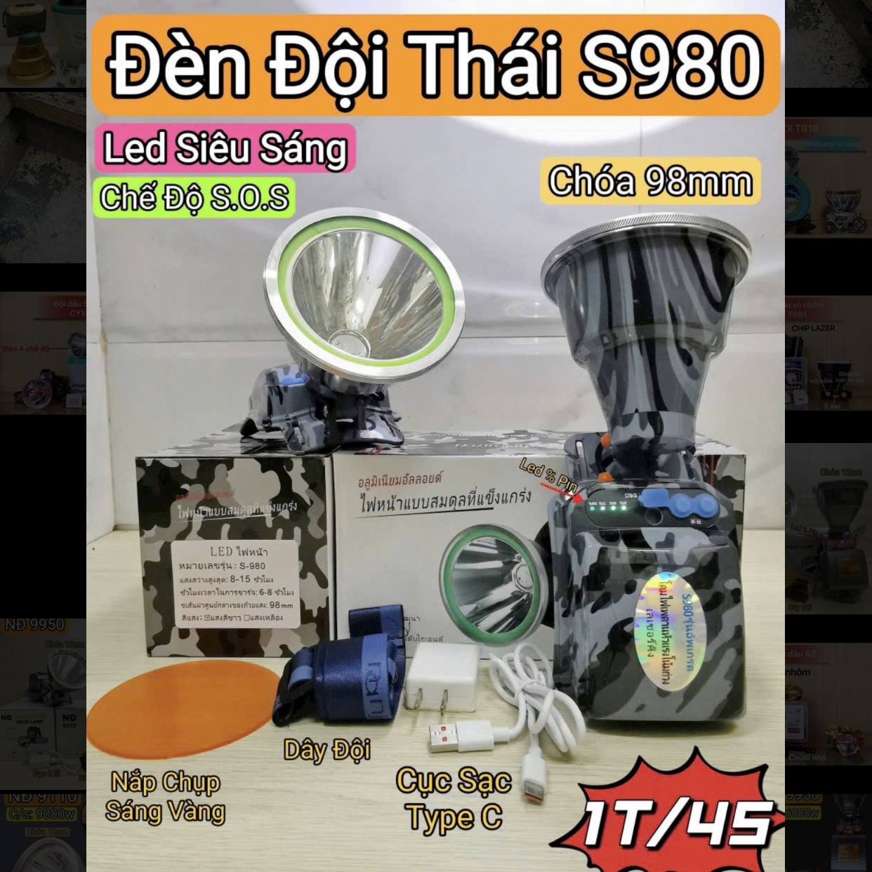 Đèn đội đầu Thái S980