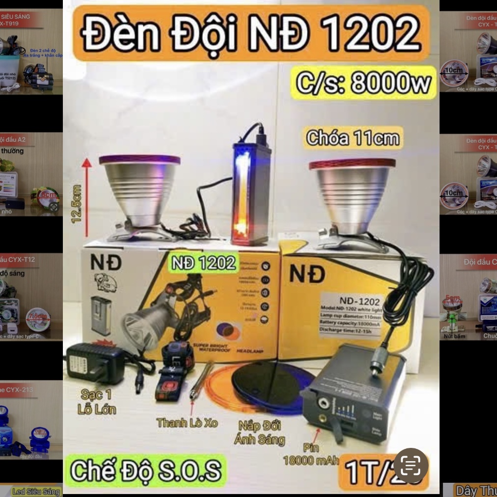 Đèn đội đầu NĐ 1202