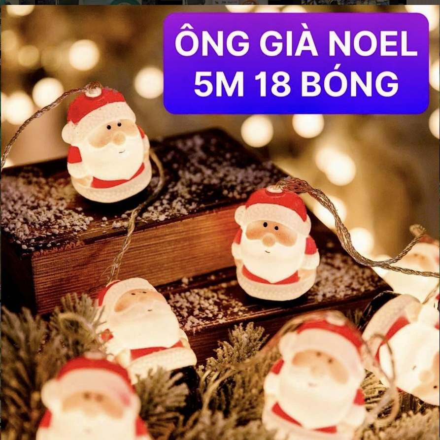 Đèn dây 5m ông già noel 18 bóng
